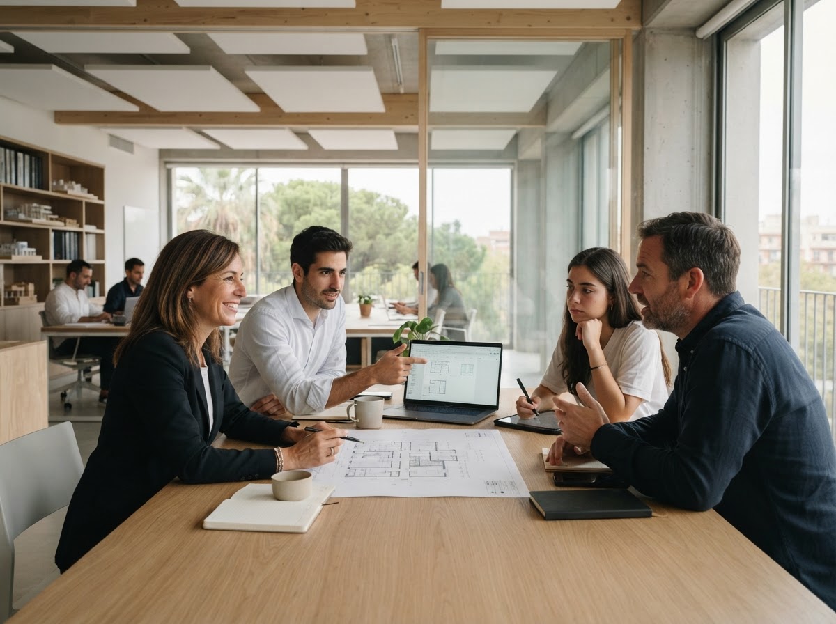 Avero Zurem - espacio de trabajo técnico minimalista con estructuras de vidrio y acero